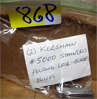 2 KERSHAW #5000 STAIINLESS STEEL