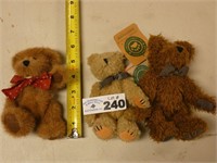 (3) Small Boyds Bears