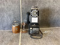 Old Phone, Bucket, and Propagation Vase Bundle