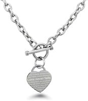 love never fails bracelet & necklace set
