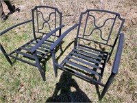 Metal patio chairs