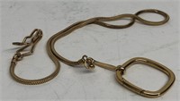 Swank watch chain 18" long 10 karat gold plate