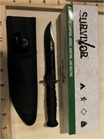 Black Survivor Hunting Knife