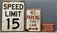 Metal Road Sign Lot Collection