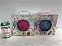 The yarn ball 2 boxes each contain 200 yards of