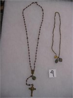 9(2) Antique Rosaries in Different Sizes…Rt.) Bead