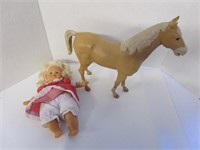 Horse & doll baby