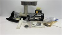 Cabelas #8 electric grinder and accessories,