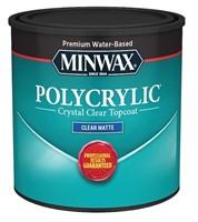Minwax Polycrylic Clear Matte Topcoat-236ml