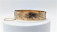 Henry Griffith & Sons Vintage 9K GOLD Cuff Bangle