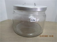 8" x7" Glass Cookie Jar