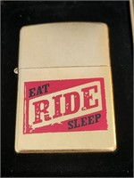 Eat Ride Sleep New Sealed Brass Zippo Lighter