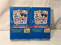 2 - 1991 Pro Set Football Card Wax Boxes