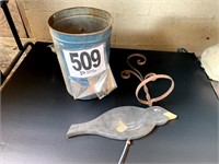 Hanger, Bird Stake And Sap Bucket (Carport)