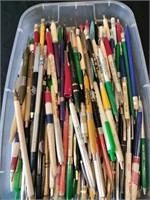 Tote of advisement pens and pencils
