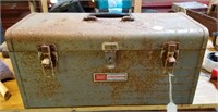 Craftsman metal tool box with tray, some rust
