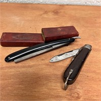 Straight Razor, Pocket Knife