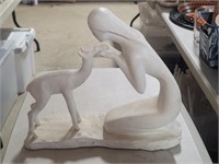 Cinderellas Ceramic Deer Sculpture