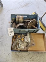 Crate of Various Auto Parts