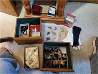 Jewelry Lot - Gloves - Brooches & More