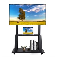 Mobile TV Cart Rolling Floor Stand for 32-75 Inch