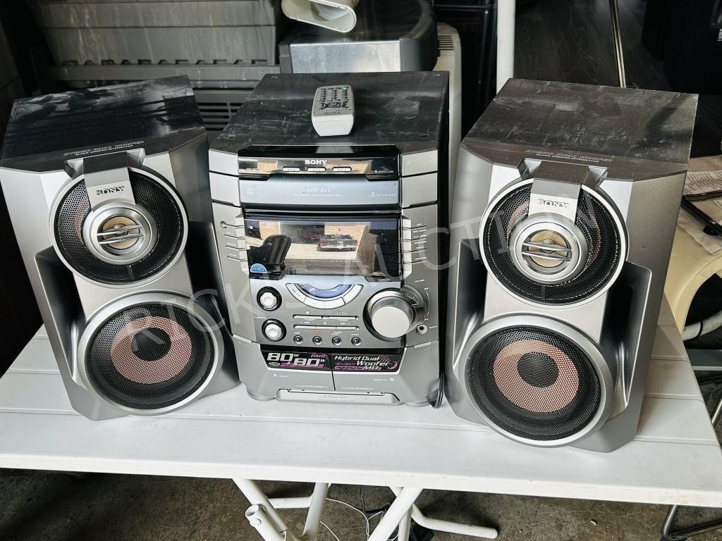 sony bookcase stereo set