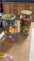 2 Jars of Assorted Balls