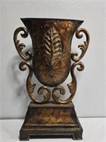 Vintage heavy metal vase