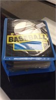 Small baseball card collector album filled with