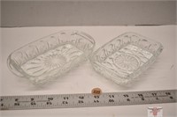 2 Small Glass dishes