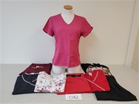 10 Assorted Women's Small Scrub Tops & Pants