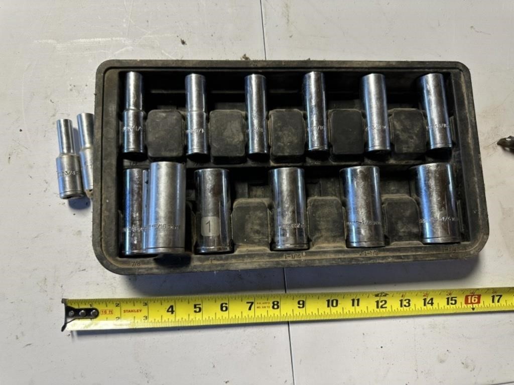 car quest 1/2" drive deep well sockets