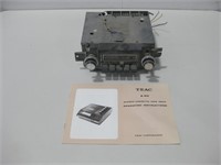 Vtg Car Stereo W/TEAC Manual Untested