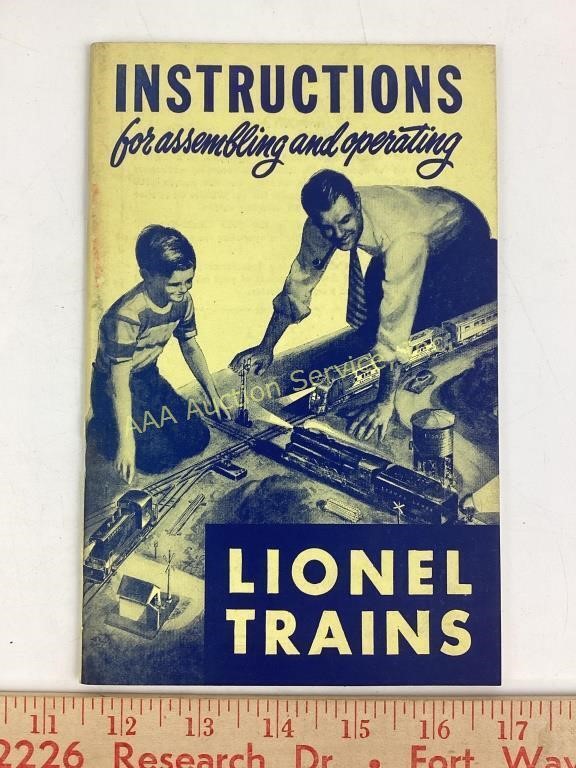 1950 Lionel Trains Instructions for Assembling &