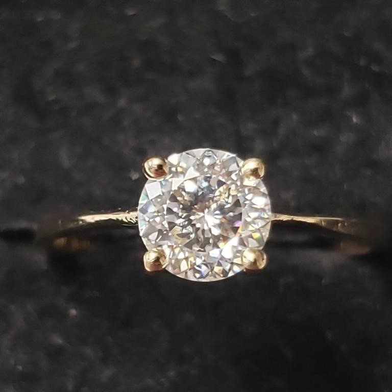 $1500 10K Moissanite(1.35ct) Ring