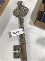 Metal key home decor, 16.5" long