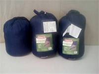 3 Coleman Southfork sleeping bags