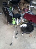 Everything pictured weed eater lawn mower Odd a