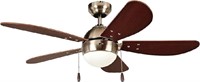 Open Box 36"-Inch Satin Nickel Ceiling Fan