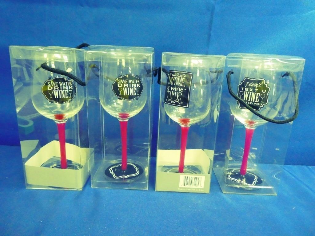 (4) Koppers Wine Glasses