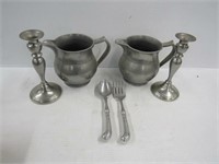 Pewter Tray Lot