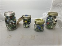 4 Jars of Marbles