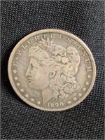 1890-O MORGAN SILVER DOLLAR