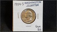 1954S Washington Quarter