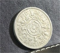 1961 Two Shillings Elizabeth II