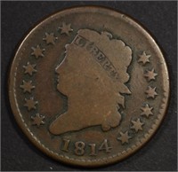 1814 CLASSIC HEAD LARGE CENT G/VG