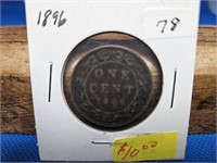 1-1896 BIG ONE CENT PENNY