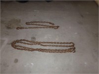 16'&6' x3/8" chains 2 hooks