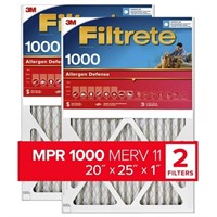 C556  Filtrete Air Filter 20x25x1 2pk