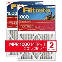 C554  Filtrete Air Filter 20x25x1 2pk
